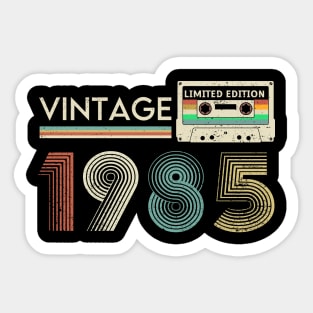 Vintage 1985 Limited Cassette Sticker